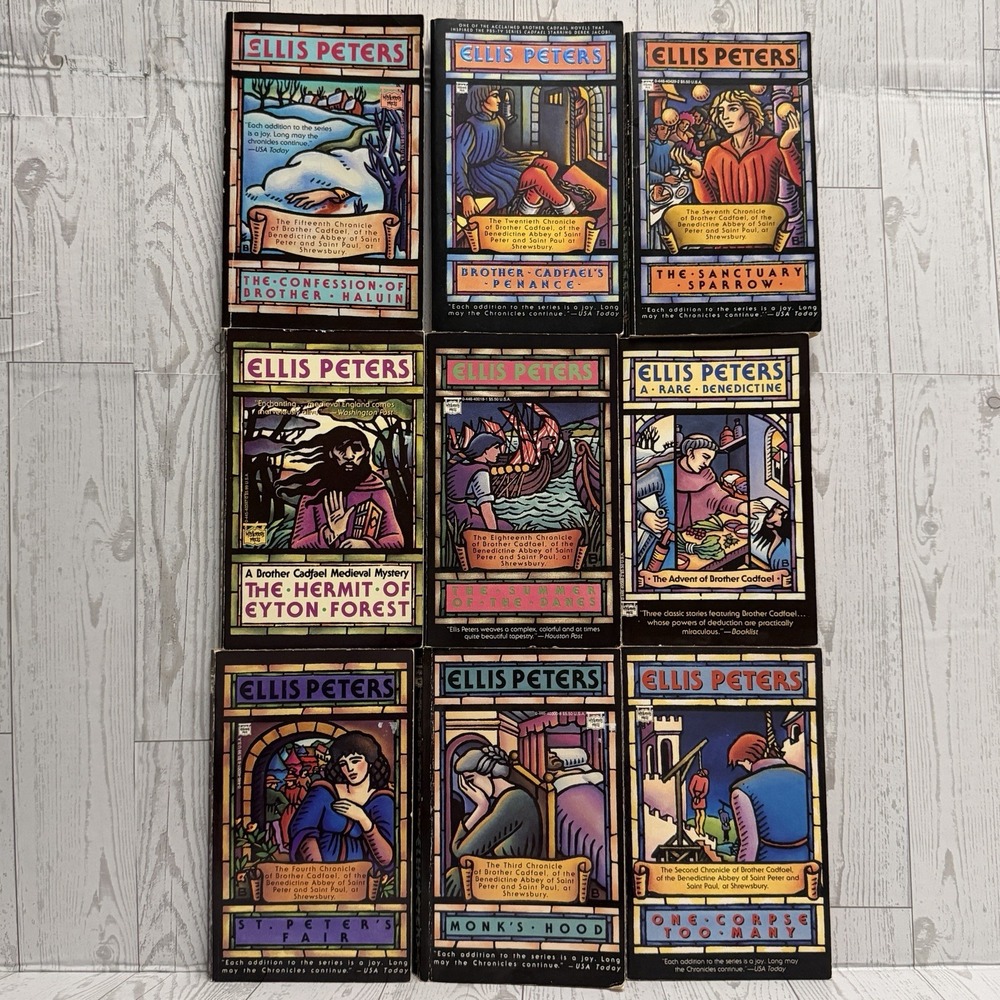 Brother Cadfael by Ellis Peters - Medival‎ Mystery 9 Paperback Books